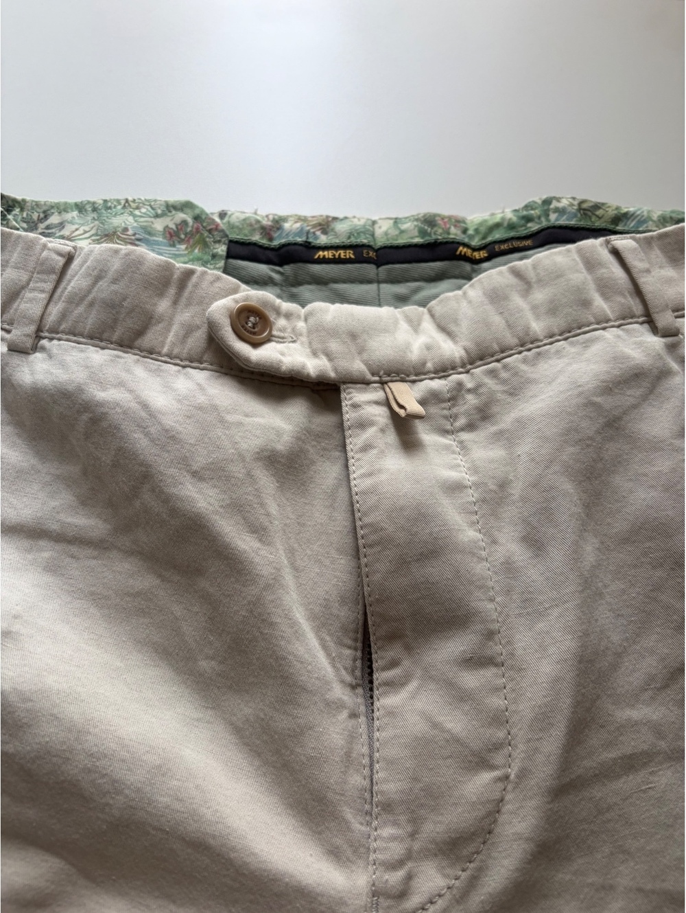 Meyer Bonn Men's Beige Chino Pants Size 58
